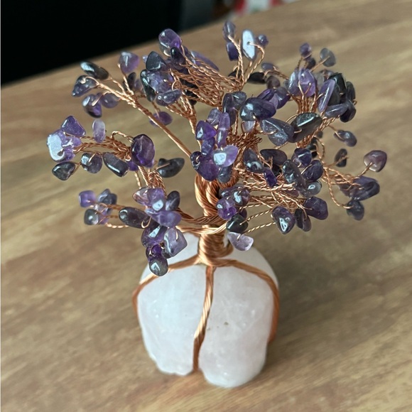 Rose Quartz and Amethyst Tree - Picture 2 of 4